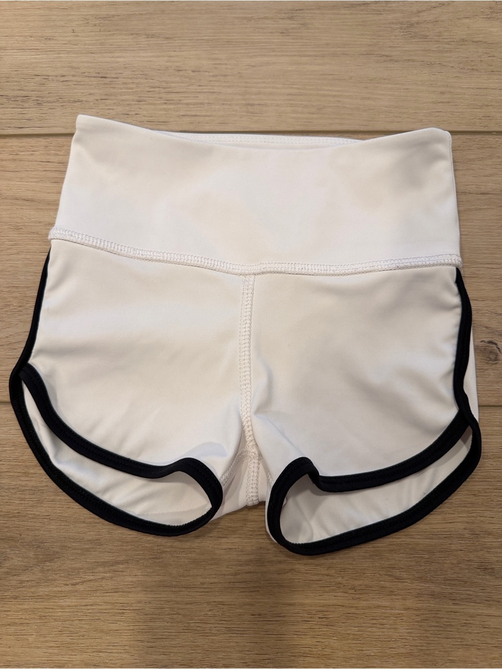 Tiger Friday White Shorts with Black Trim